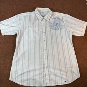 Not of This World NTW Mens XXXL King of Kings Lord of Lords Snap Button Shirt